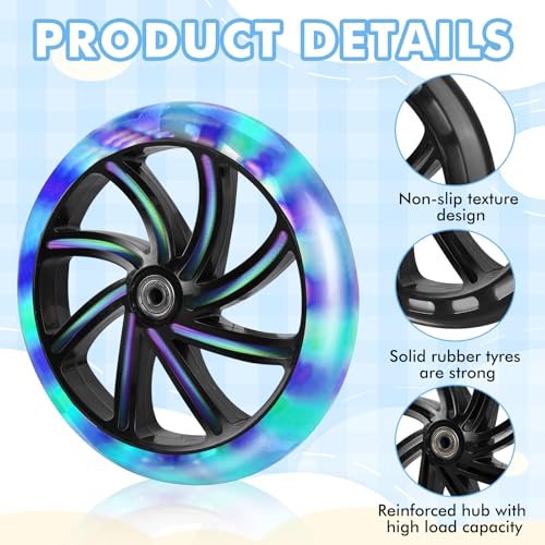 Roues de rechange 200 mm de haute qualité durables pour trottinettes - 3