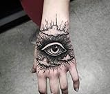 Temporary Tatoo Tattoo Sticker Eye Hand Finger Flash Tatto Tatouage Waterproof Tattoos Stickers For Girl Women Men