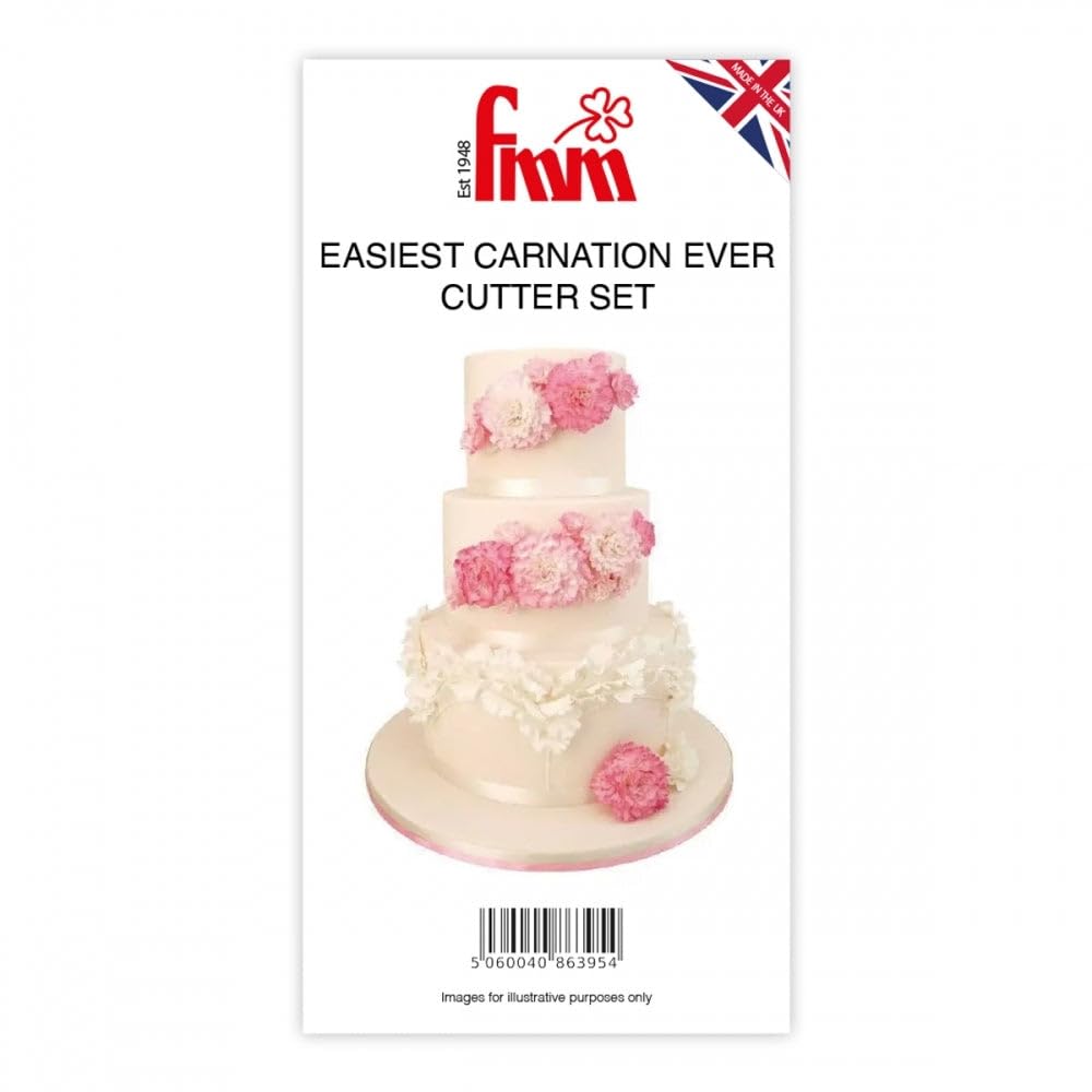 FMM 'The Easiest Carnation Ever' Cutters (2 Piece Set), White (CUTECARNEV)
