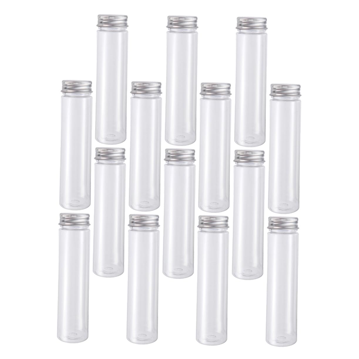 MUSISALY 30pcs Candy Tube Bottle Science Test Tube Candy Storage Tube Storage Tubes with Caps Candy Beads Transparent Storage Tubes Mini Candy Flat Test Tubes Bath Salt Tube Pet Plastic