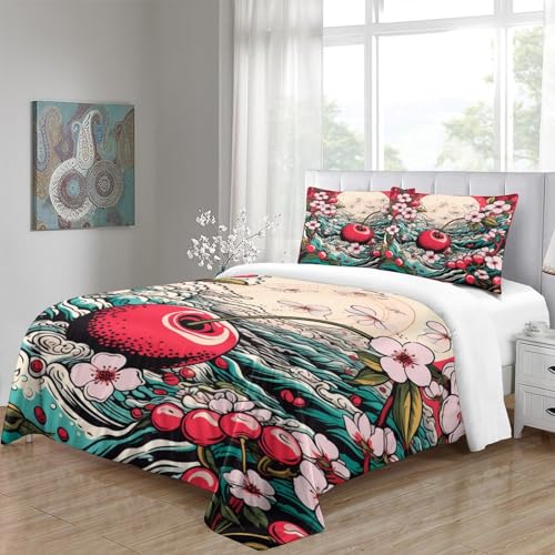Funda nórdica con cremallera lavable para cama king size 3 piezas 5