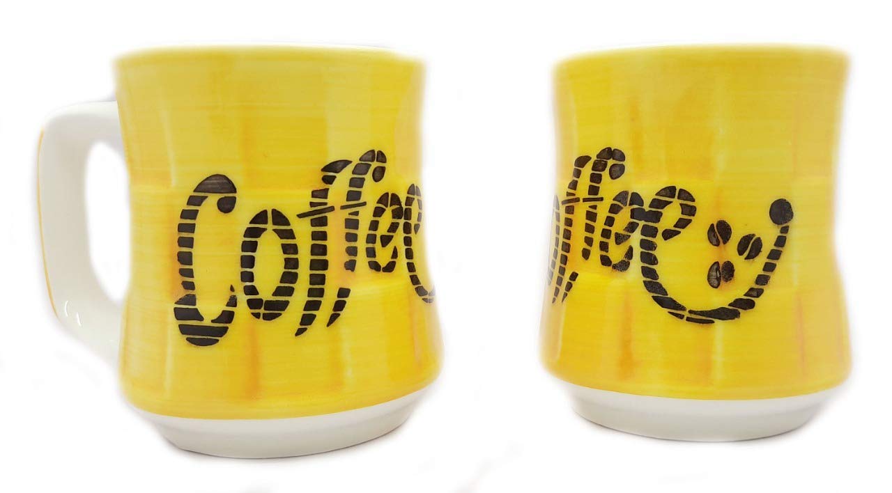 LAGHIMA Jadon Coffee Printed Multi Color Milk/Coffee/Tea Mug Big Size Cup 300 Ml Tableware/Kitchenware/Homeware Ceramic Coffee Mug (6)