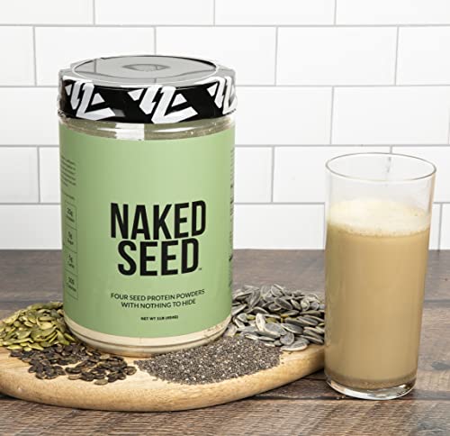 Image of Naked Seed - 4 Seed Protein Powder, Only 4 Ingredients - Chia, Watermelon, Sunflower and Pumpkin Seed - Gluten-Free, Soy Free, Vegan, No Gmos, No Artificial Sweeteners - 15 Servings