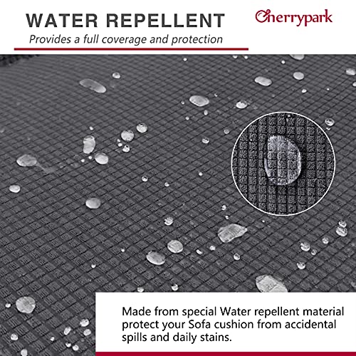 Cherrypark Premium Waterproof Sofa Cover For 3 Cushion Couch Super Soft Couch Cover High Stretch Breathable Sofa Slipcovers Pet Proof Couch Slipcovers With Elastic Straps (Large, Gray) #TOP2