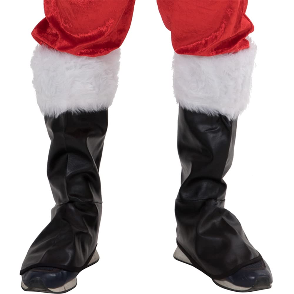 EraSpooky Costumes de noël pour hommes 7 pièces costume classique en flanelle tenue fantaisie