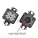GAJUST 2PC Large Format Printer Ink Cap top for Epson 5113 4720 I3200 printhead Capping Station for Allwin Xuli Printer (Color : A)