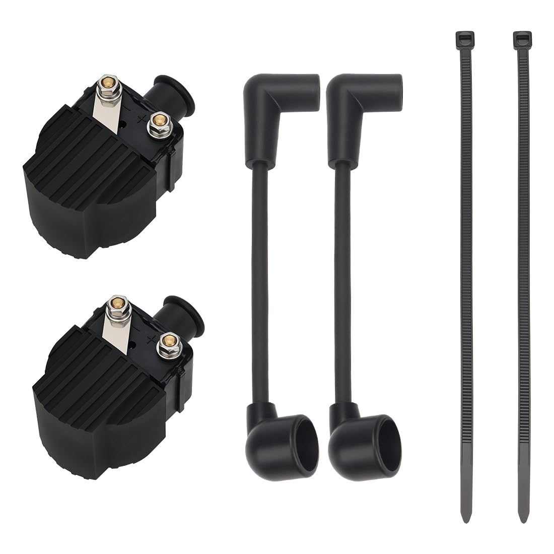 Kit Bobines d’Allumage avec Câbles pour Moteur Hors-Bord Mercury 6HP 8HP 9.9HP 10HP 15HP 20HP 25HP 813715A2 832757A4 Bobine d’Allumage Marine