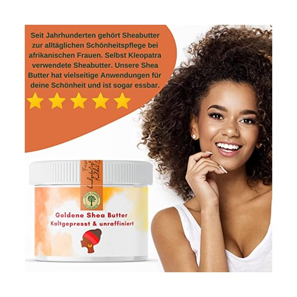 Goldene unrafinierte Shea Butter von Grüne Valerie | 500g Grade A+ | kaltgepresst, enthält alle Nährstoffe! | 100… – Bild 7