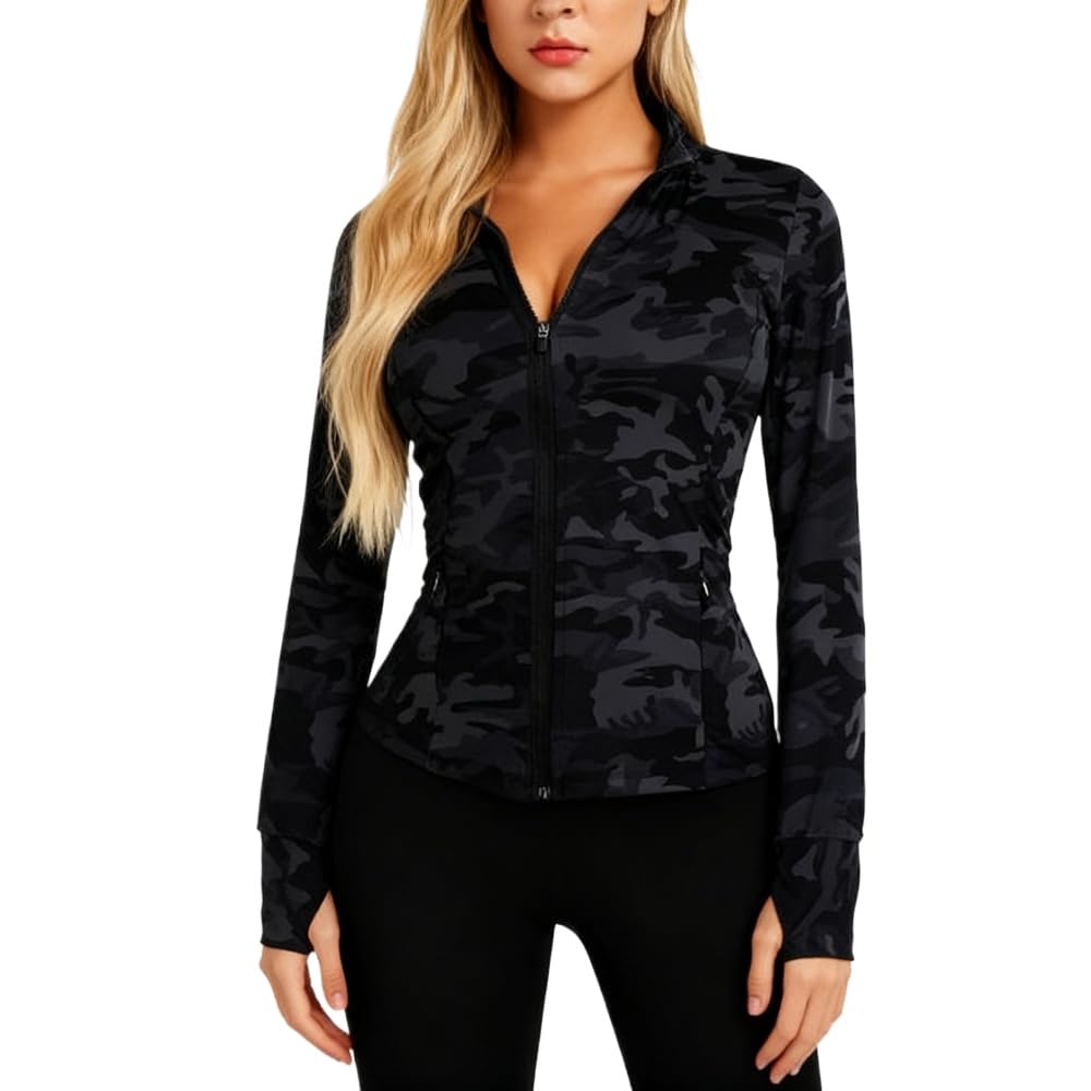 SOQSOQ Camo Running Jacket