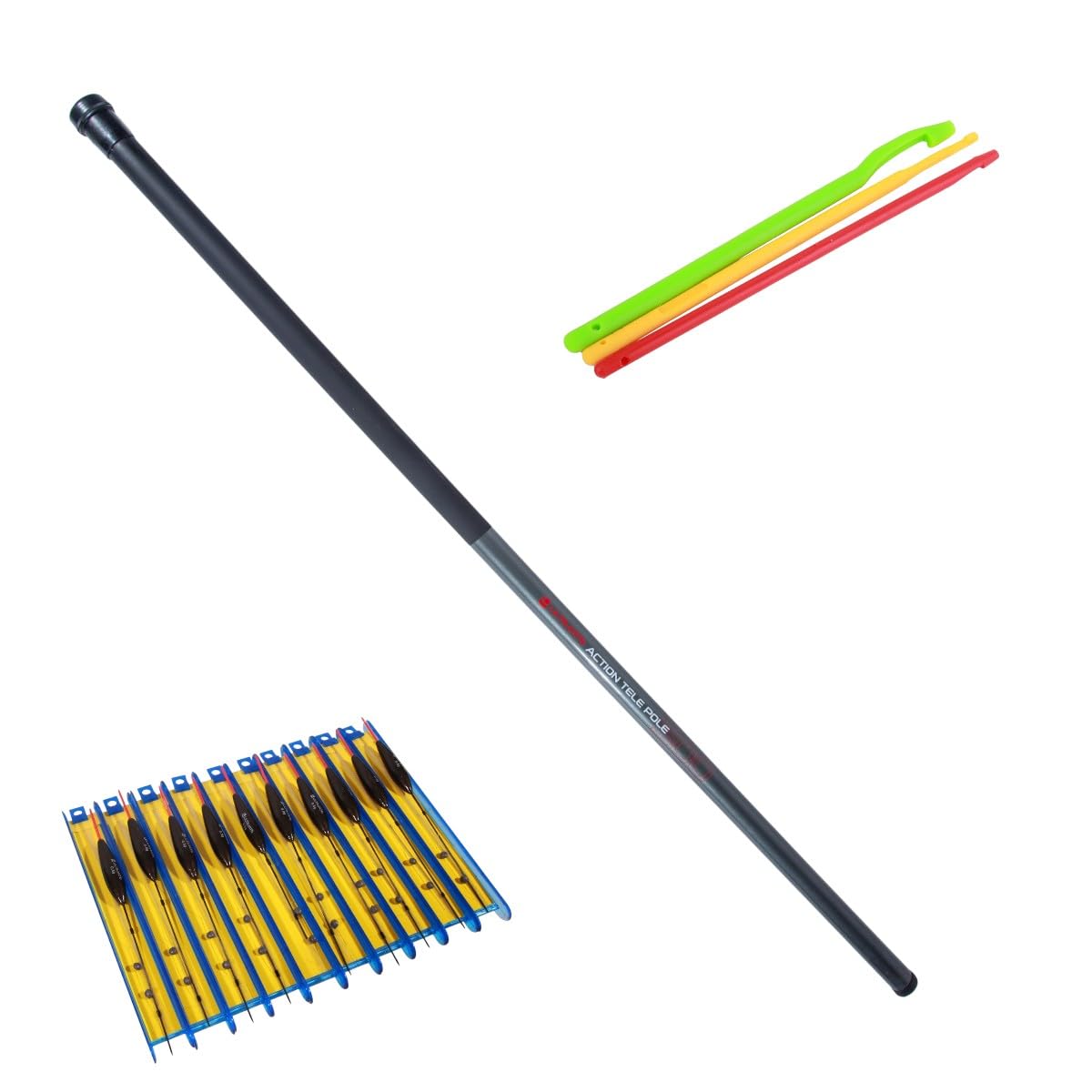Ultimate Action Tele Pole Kopfruten-Set 6m - Stipprute
