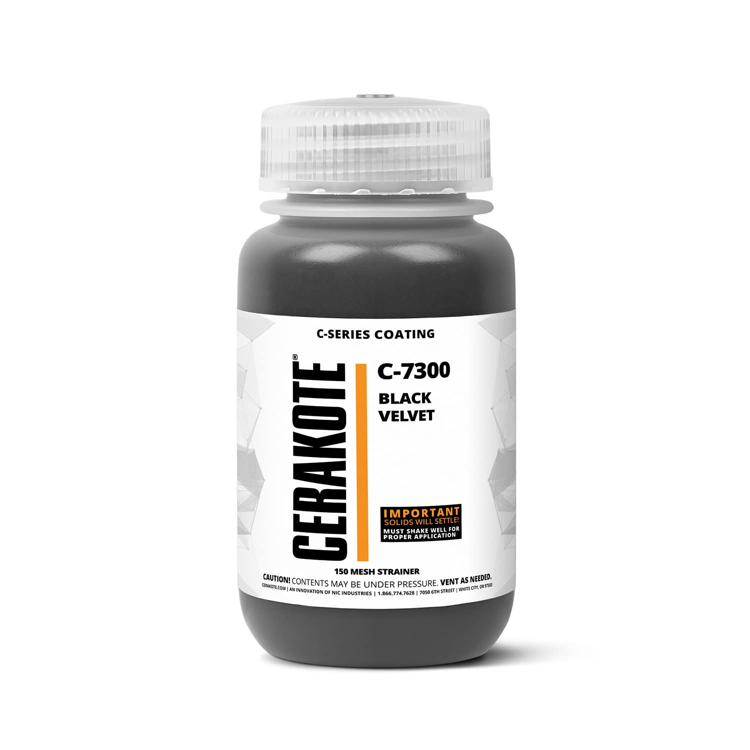CERAKOTE® C-7300P Black Velvet 16oz: Rivestimento Ceramico Aria, Altamente Resistente, Made In USA