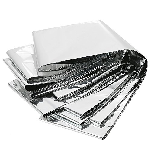 Cobertor de emergência, Andoer Cortina de isolamento de resgate de sobrevivência de manta de emergên