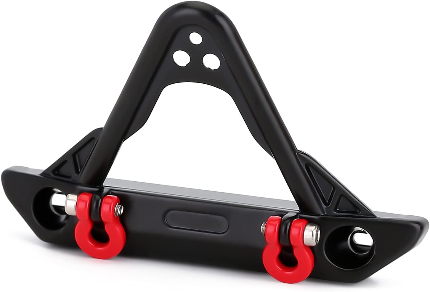 INJORARC Bumper Set Metal Front and Rear Bumper for 1/24 RC Crawler Car Axial SCX24 AXI00001T1 C10 Upgrade Parts(Black)