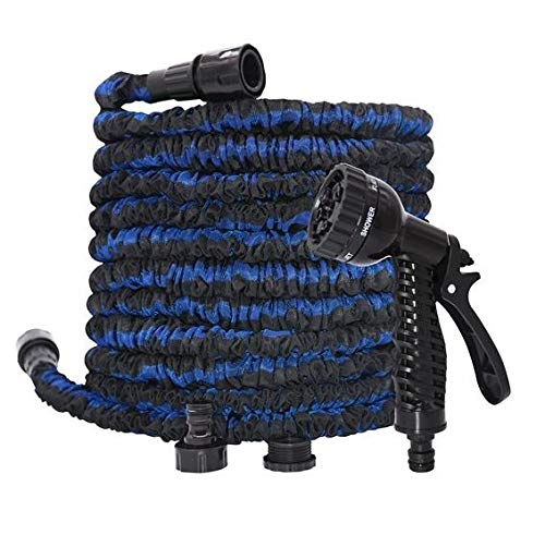 Expandable Garden Hose Flexible 50,75,100,150 Feet Pipe with 7 Pattern Spray Gun (50FT)