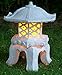 Garden Solar lamp, Garden Decor, TIAAN 14”Height Japanese Style Lantern Solar Garden lamp Solar Pagoda Light