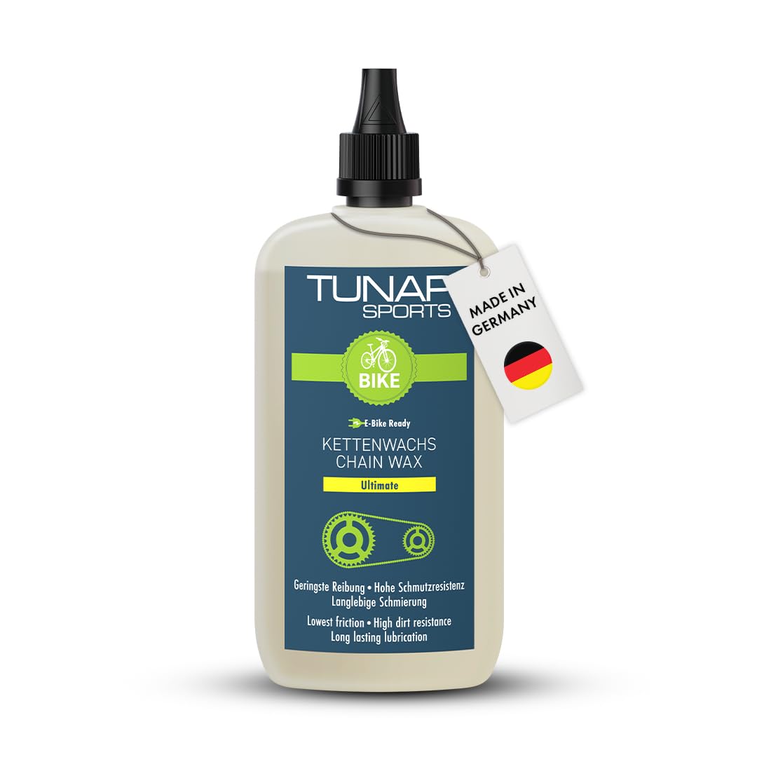 TUNAP SPORTS Kettenwachs Ultimate Tropfflasche - 100 ml | Fett-Wachs-Matrix mit Keramikpartikeln für Fahrradketten | E-Bike Ready | Made in Germany