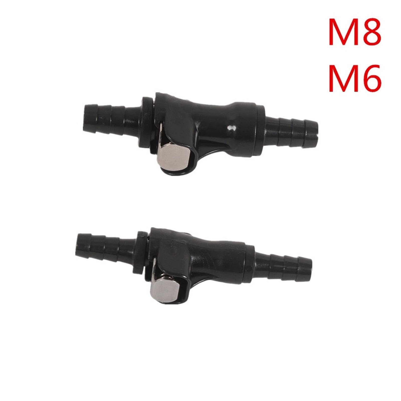 Conector de conexión liberación rápida línea combustible, acoplador manguera motocicleta, 6 mm, 8 , hembra recto tipos de grifos de combustible(M6)
