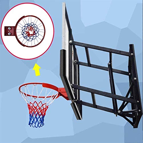 Mgizljj Basketball Goal Basketball Wall-Mount Boards,Height-Adjustable Tempered Glass Basketball Hoop,Lifting Range 70Cm,Double Spring,Reinforced Steel Ring Basket,For Home Or Stadium Use #TOP4