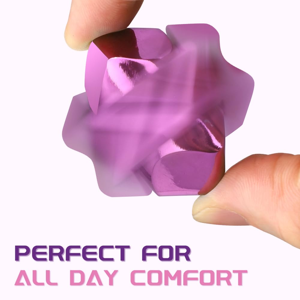 Fidget Infinity Cube Spinner Toy Gear, 2 in 1 Metal Creative Figner Spinning, Transformable Fidget Block - Image 2