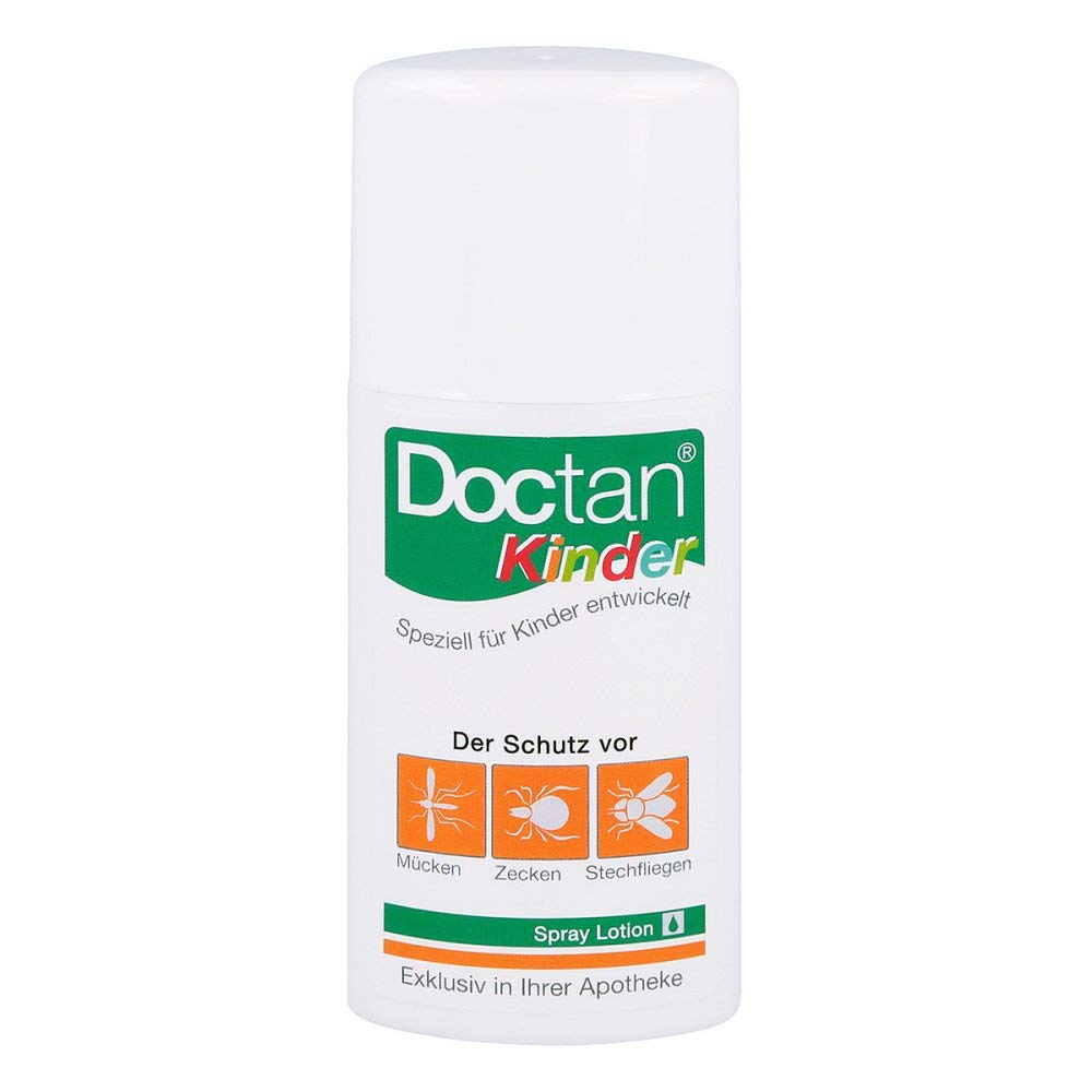 Doctan Lotion für Kinder ab 6 Monaten – bis zu 12h zuverlässiger Schutz vor Mücken, Zecken, Stechfliegen, 100ml