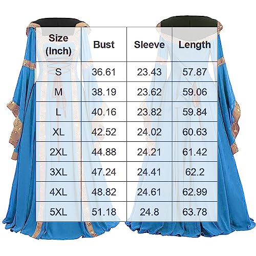 OIOLOYJM Renaissance Costume Women Medieval Sexy Plus Size Witch Vampire Gothic Halloween Costumes Woman 2025 Clothes Dresses