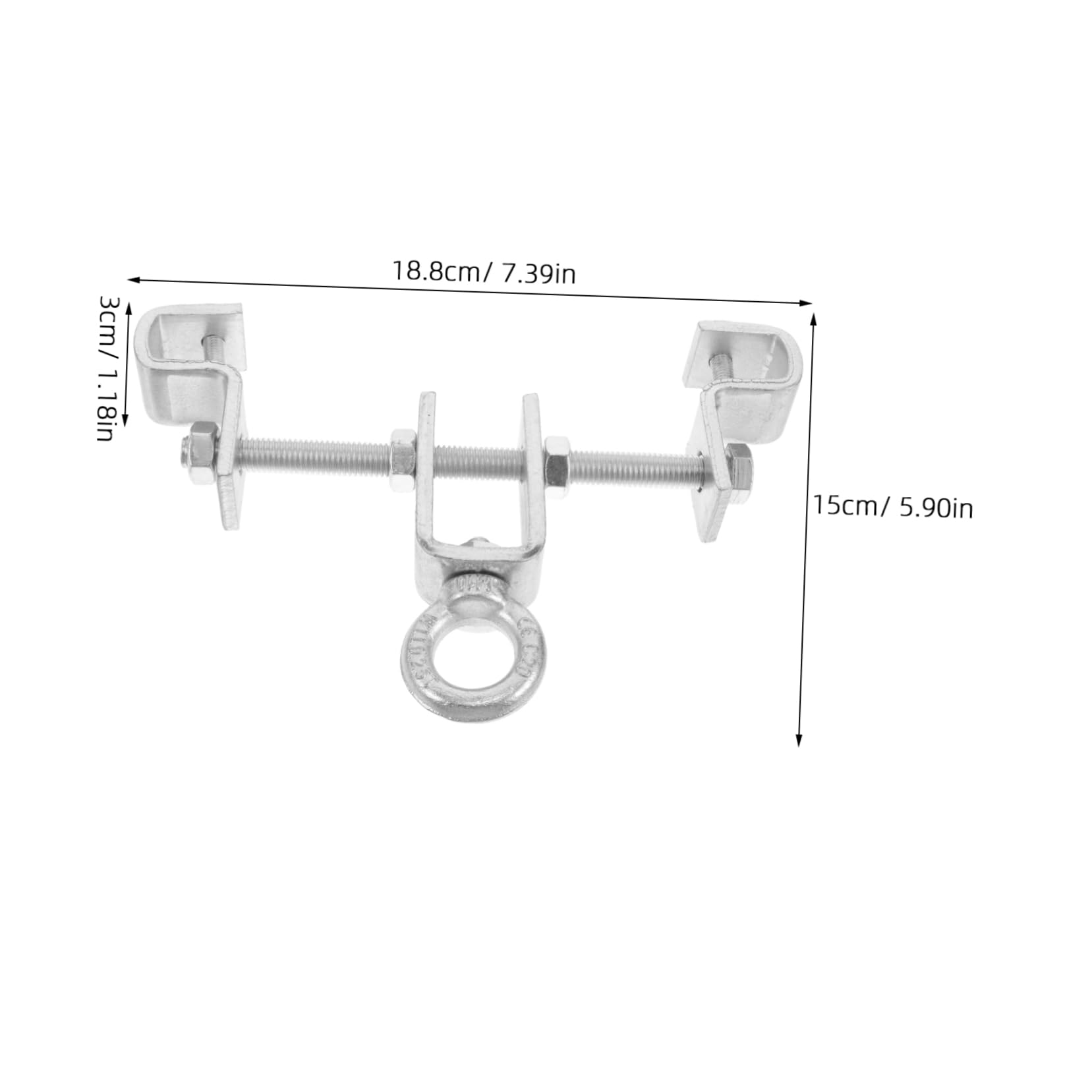 Sosoport 2Pcs Adjustable Heavy Bag Suspension Bracket Ceiling Mount Support for Boxing Bags Hammock Hanging Kit Durable Design for Home Gym and Outdoor Use