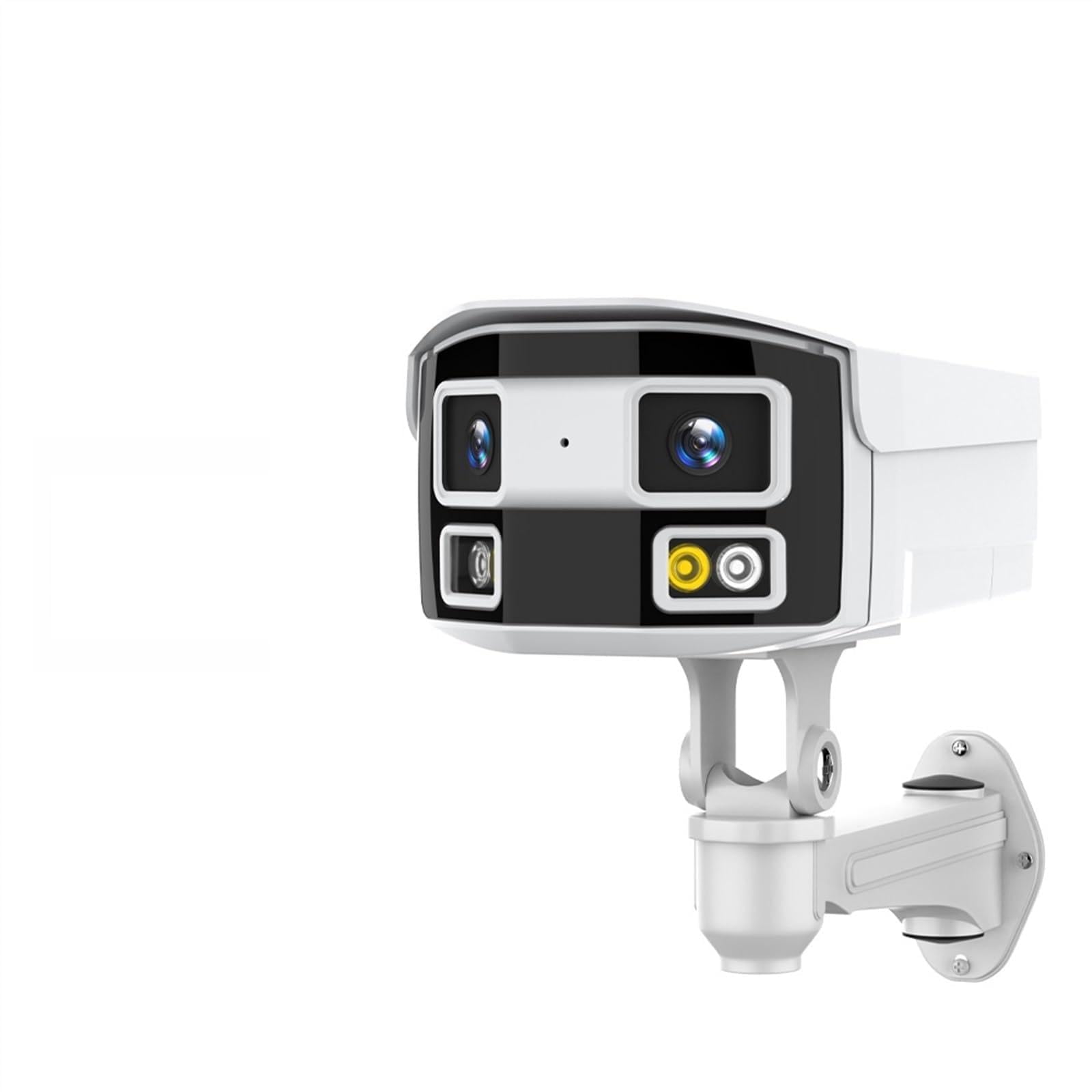 CVFRDD 8MP 180° Dual Lens IP Camera 2K 4MP POE Panoramic Security Camera 4K Human Detection Bullet Camera Outdoor Surveillance NVR(4MP POE With 64G)