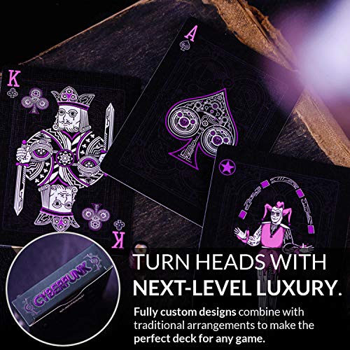 Cyberpunk Purple Playing Cards - Image 5