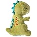 Mary Meyer Pebblesaurus Soft Toy Baby Rattle, 5-Inches, Green Dino
