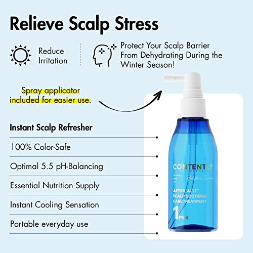 After All! Scalp Soothing Care Treatment | Daily Scalp Cooling Tonic With Probiotics & Ginger Extract For Itchy & Flaky Scalps | 4.06 Fl.oz. #TOP2