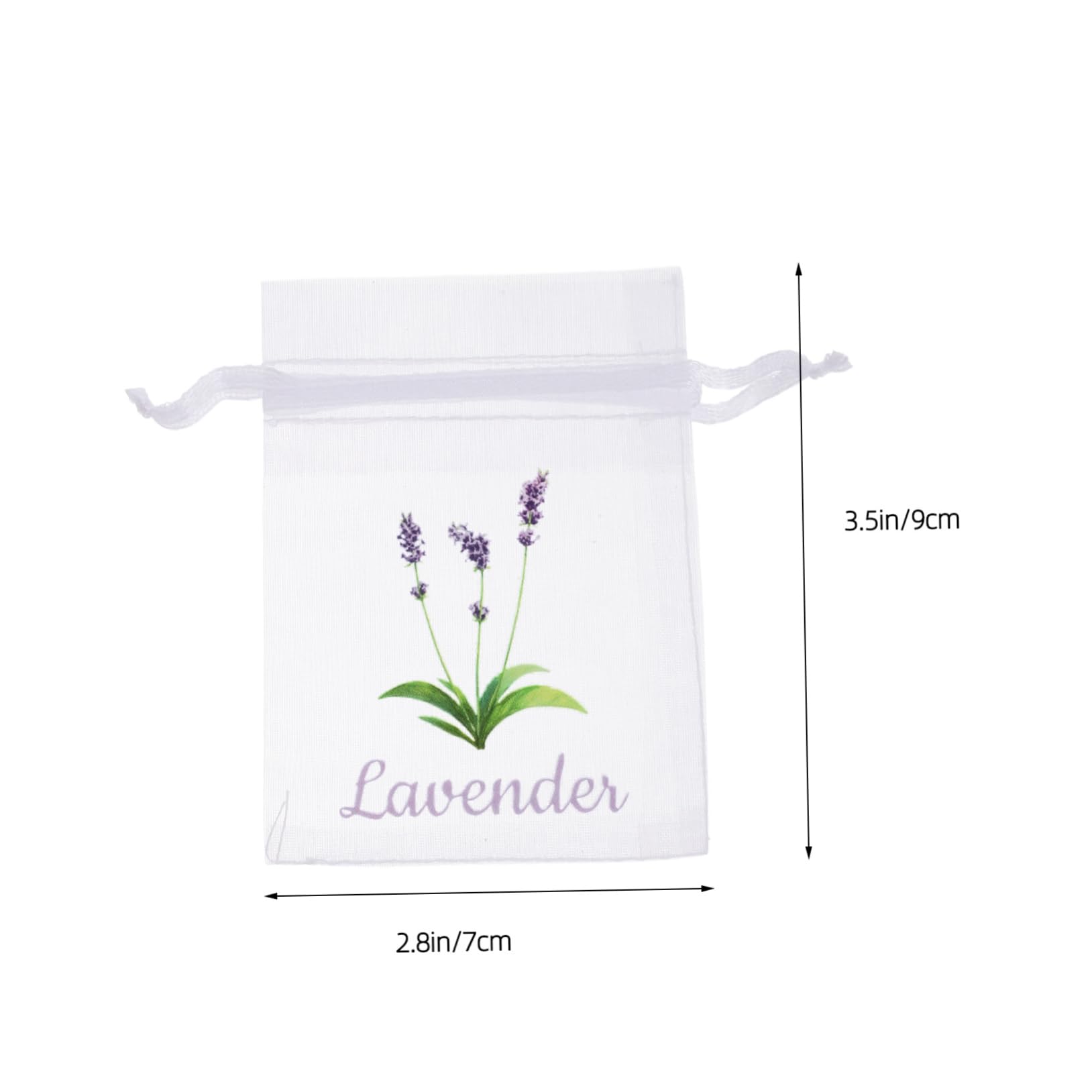 HOOTNEE 20pcs Lavender Sachets Empty Organza Bags Drawstring for Herbs Spices and Closet Freshening Breathable Mesh Convenient Storage Design