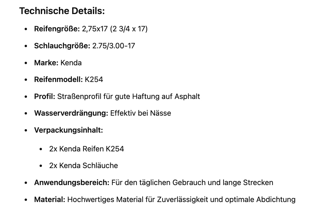 Reifen Schlauch Set 2,75x17 passend für Zündapp Hercules Kreidler Moped – Straßenreifen mit Schläuchen 2 3/4-17 (2.75-17, 80/90-17, 130/80-17, 140/80-17)