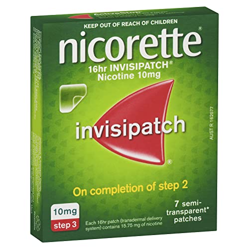 Nicorette Nicotine Patch for Quitting Smoking, 16-Hour Use, Step 3, Pack of 7
