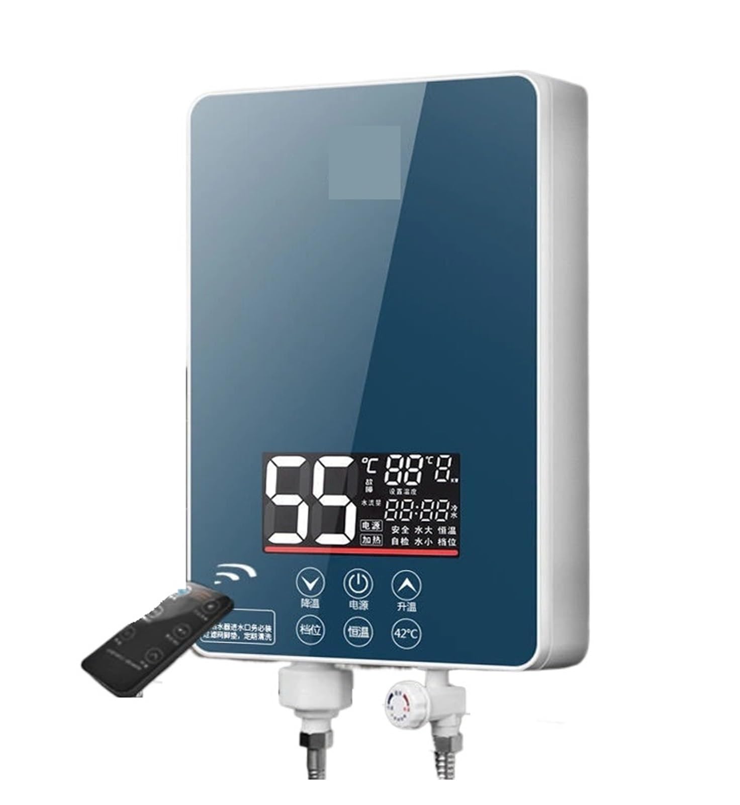 Przenośny Elektryczny Podgrzewacz Wody O Mocy 6000 W. Natychmiastowe Ogrzewanie Stała Temperatura. Łazienka Z Prysznicem W Gospodarstwie Domowym. Oszczędność Energii Łatwy w użyciu(Blauw)