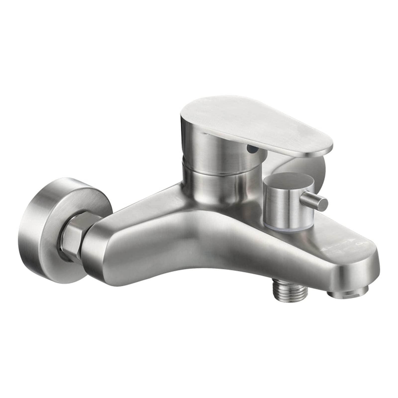 Rubinetto per Vasca Rubinetto per Vasca monocomando Rubinetto per Vasca in Acciaio Inossidabile Spazzolato Valvola miscelatrice Acqua Calda e Fredda Rubinetto per Vasca Aeratore Rubinetto per Doccia