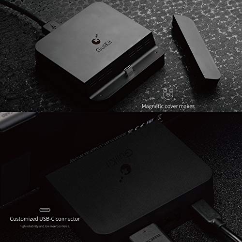 image for GuliKit Switch Docking Station, Portable TV Dock for Nintendo Switch w