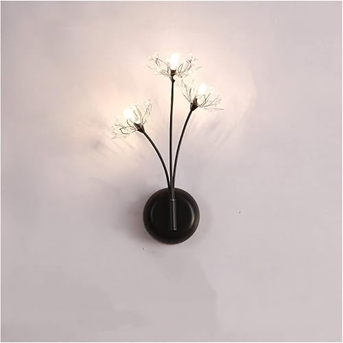 Lámpara de pared LED moderna de diente de león lámpara de pared para baño lámpara de noche para dormitorio decoración de sala de estar apliques de