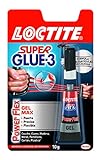 Mayor envase, uso intensivo Loctite Super Glue-3 Power Flex formato gel Control, adhesivo instantáneo, 10gr