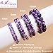 AD Beads Handmade Gemstone Stretch Elastic Bracelet Crystal Reiki Nature's Beauty and Spiritual Essence Unisex (6mm, Dream Amethyst (Third-Eye Energy))