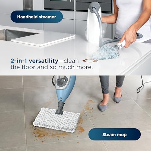 Shark Lift-Away Steam Mop with Detachable Handheld Steam, Blue, S3972BRN - image 2