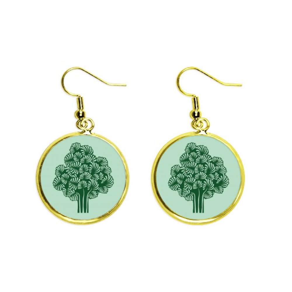 Pendientes de gota dorados con diseño de hojas elegantes para mujer 2