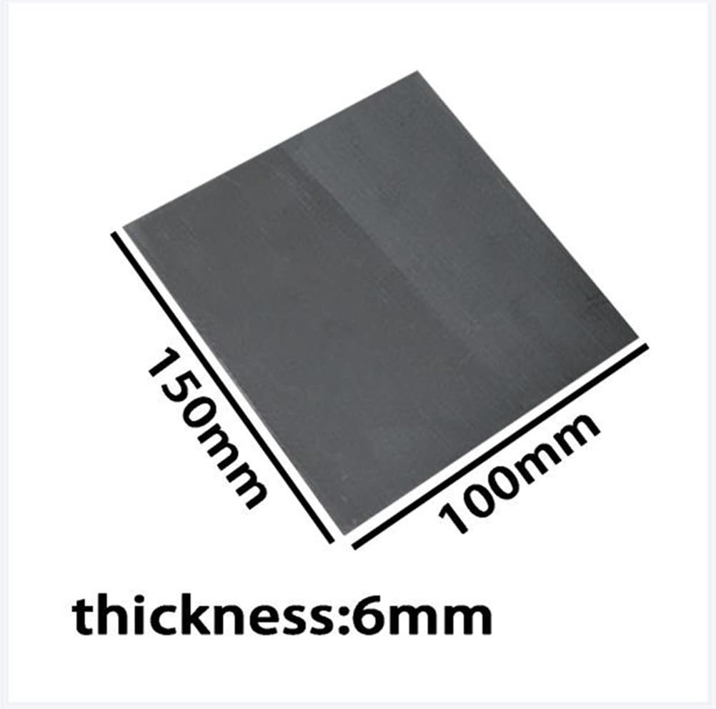 1pcs Premium 99.9% Graphite Sheet Foil Plate - 150mm x 100mm x 4-10mm for Conductive Heat Dissipation(T 6mm)