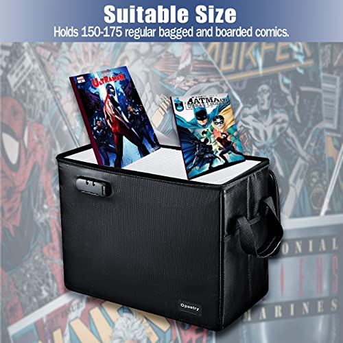 Fireproof Comic Book Storage Box 15.5″ X 7.8″ X 11.6″,Fireproof & Water ...
