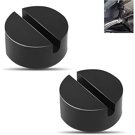 2 PCS Jack Pads for Car, Car Jack Rubber Pads, Anti-Stretch Heavy Duty Rubber Pad
