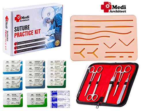 Suture Practice Kit (30 Pieces) for Medical Student Suture Training, Include Upgrade Suture