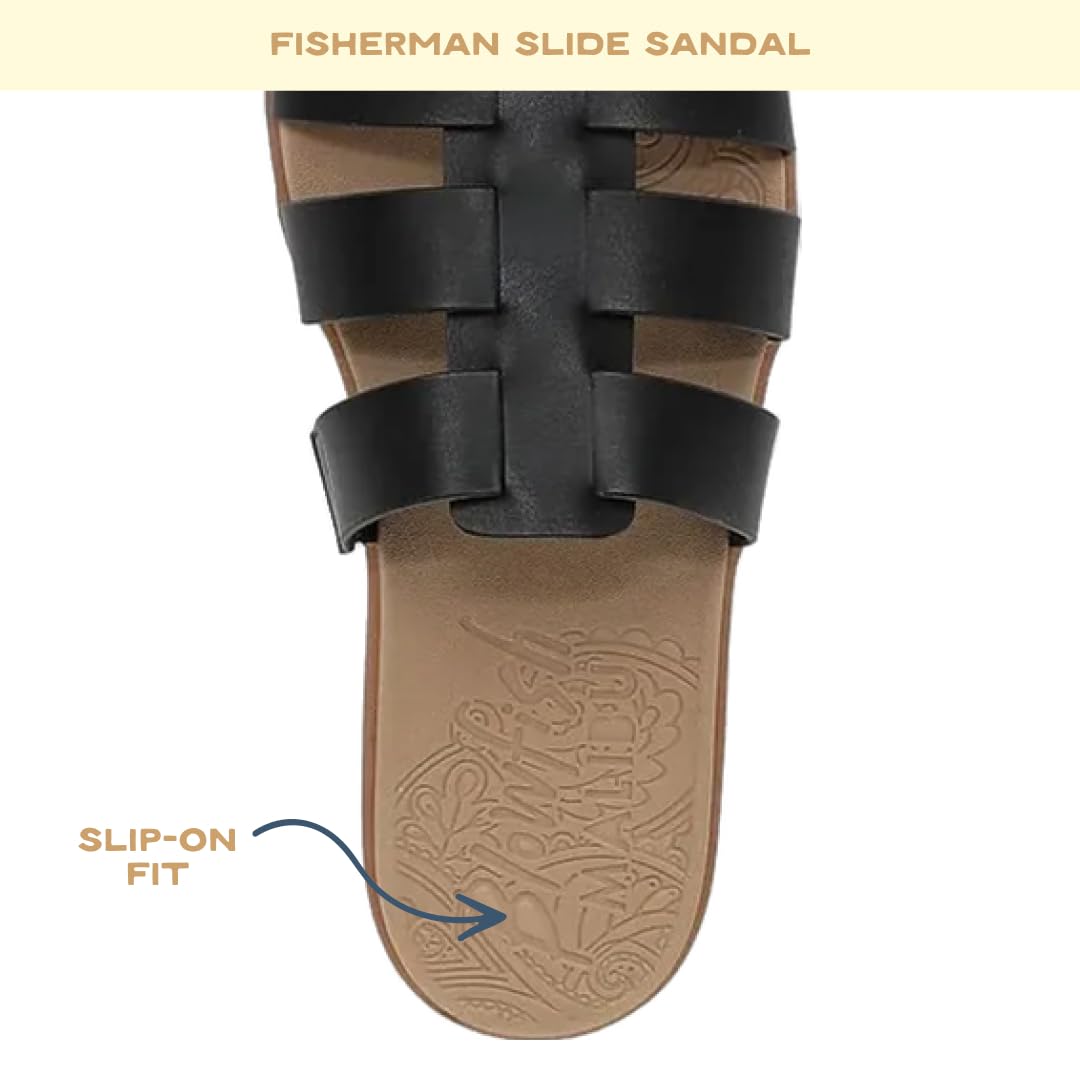 Blowfish Malibu Sandalias planas para mujer Jellyfish, Negro, 38 EU