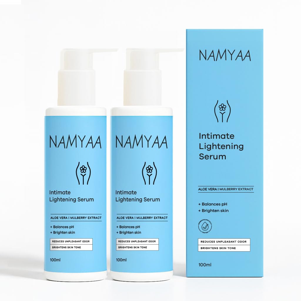Namyaa Intimate Serum |Pack of 2,200Ml | For Dark Bikini Area | Inner Thighs | Intimate Moisturizer | Helps in Bad Odour and skin brightening