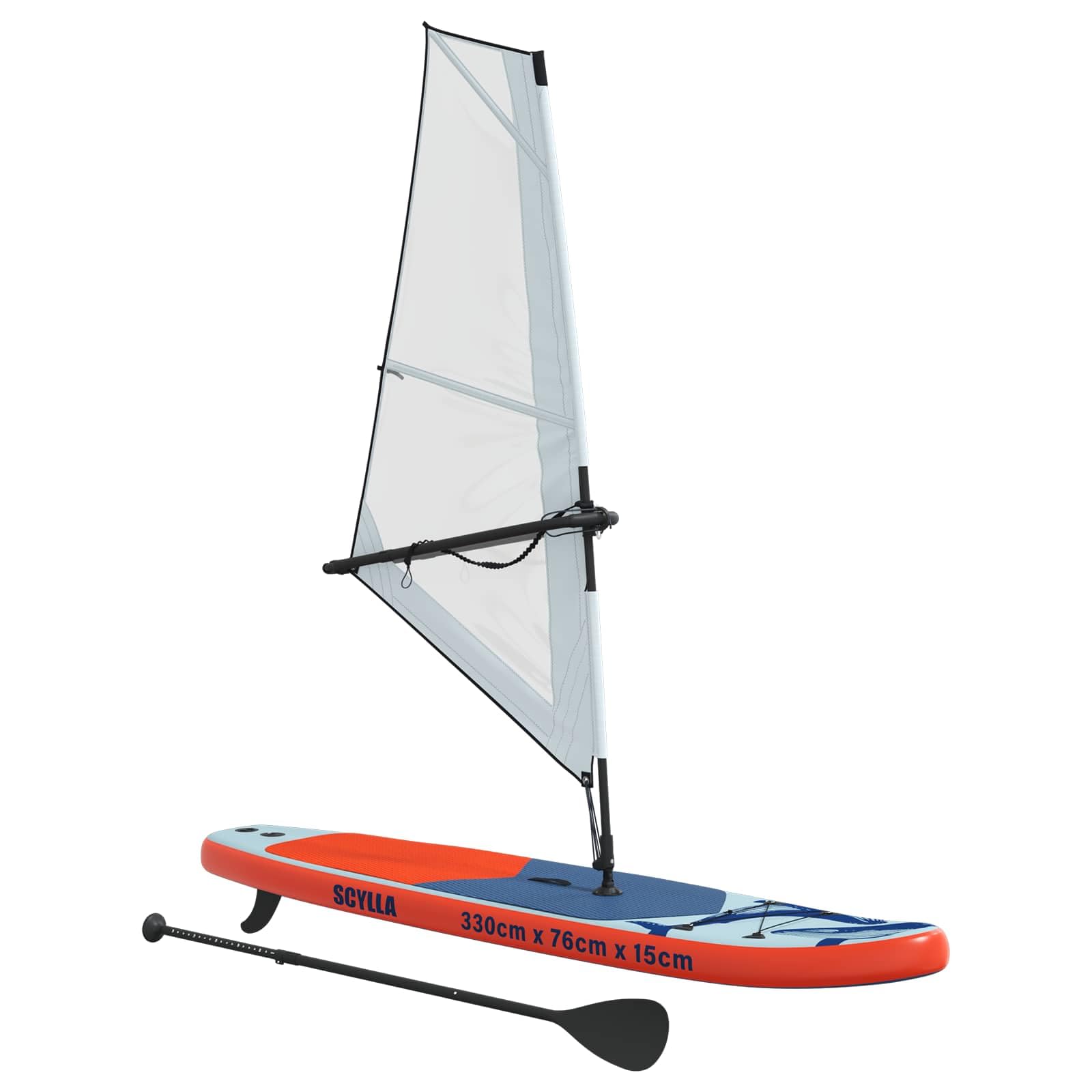 Mangloder - Tabla de SUP inflable con vela x x turquesa para deportes acuáticos al aire libre, estable, portátil, para principiantes, familia, yoga, touring, río, lago, mar, equilibrio, entrenamiento