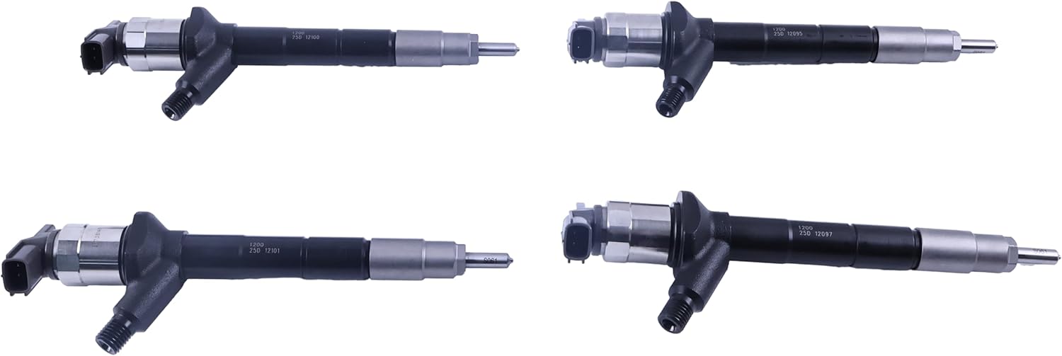 4X Fuel Injectors 333H5268 333/H5268 295050-1200 123645789 ED0050101680 295050-1201 Compatible With JCB Backhoe Loader 3CX Compact Denso