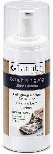 Pulitore per scarpe da 150 ml, pulitore per scarpe da ginnastica, pelle, pelle scamosciata, pelle nabuk, pelle scamosciata e similpelle, pulizia per scarpe da trekking, scarpe da trekking - 1